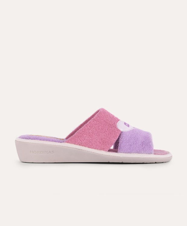 Nordikas ZAPATILLAS DE CASA MUJER TOALLA LILA