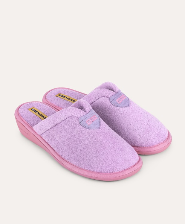 Nordikas ZAPATILLAS DE CASA MUJER TOALLA LILA
