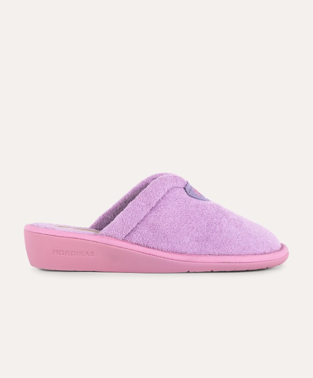 nordikas ZAPATILLAS DE CASA MUJER TOALLA LILA