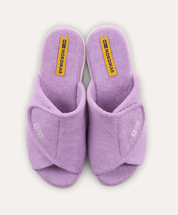 Nordikas ZAPATILLAS DE CASA MUJER TOALLA LILA