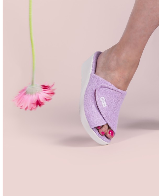 Nordikas ZAPATILLAS DE CASA MUJER TOALLA LILA