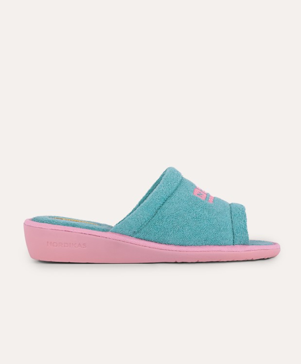 Nordikas ZAPATILLAS DE CASA MUJER TOALLA VERDE