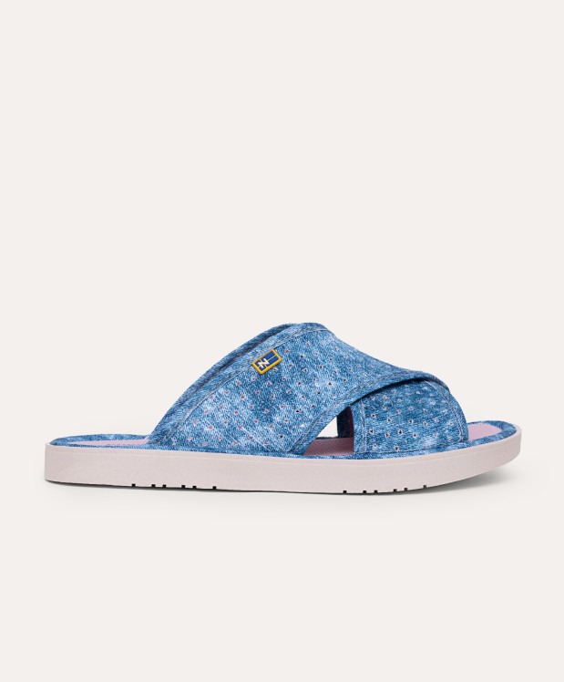 Nordikas ZAPATILLAS DE CASA MUJER VAQUERO AZUL