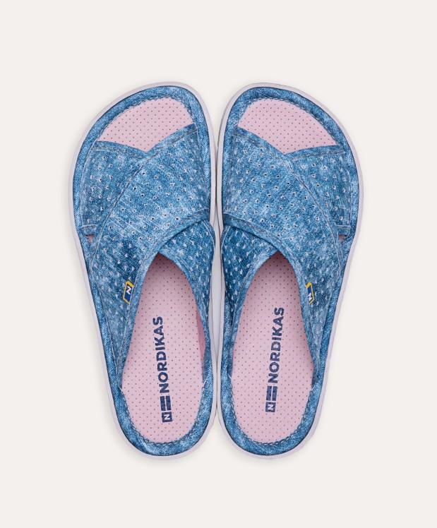 Nordikas ZAPATILLAS DE CASA MUJER VAQUERO AZUL