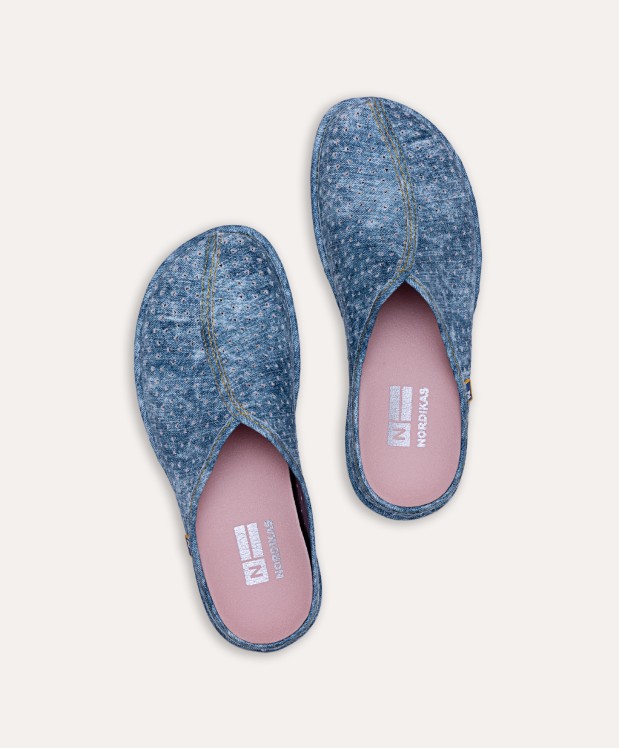 Nordikas ZAPATILLAS DE CASA MUJER VAQUERO AZUL