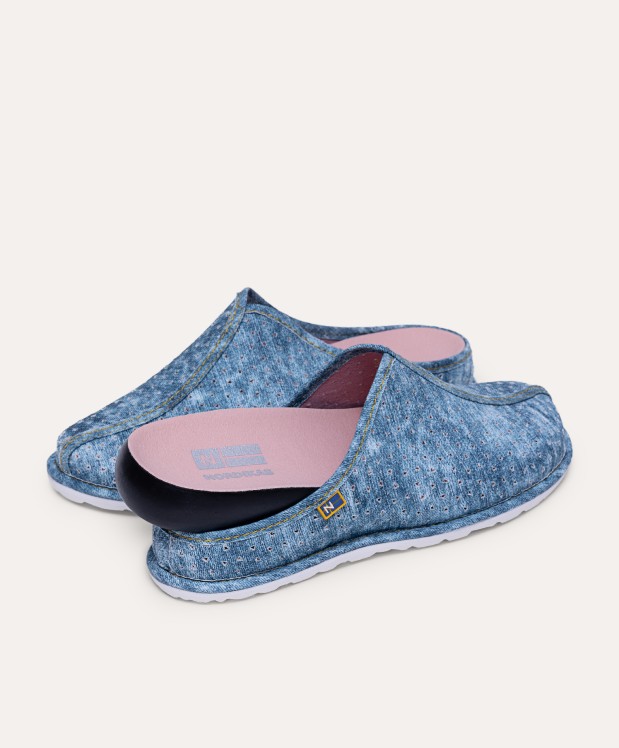 Nordikas ZAPATILLAS DE CASA MUJER VAQUERO AZUL