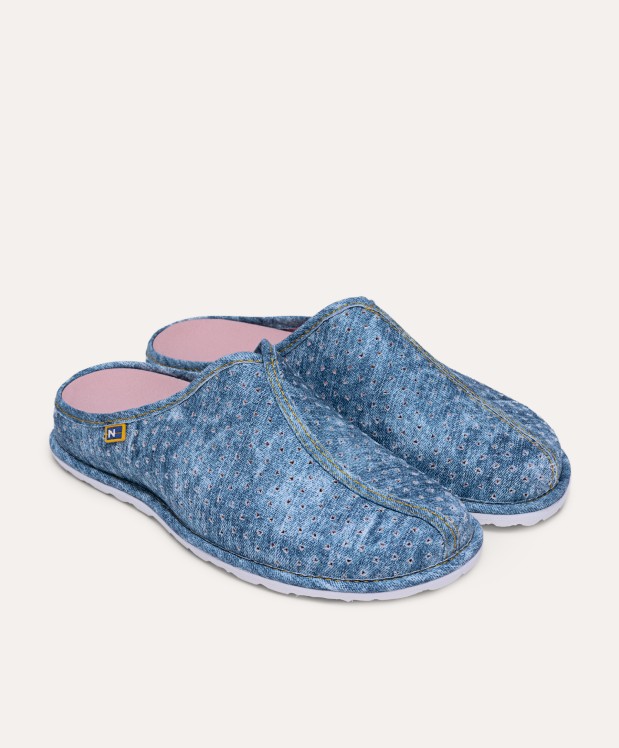 nordikas ZAPATILLAS DE CASA MUJER VAQUERO AZUL