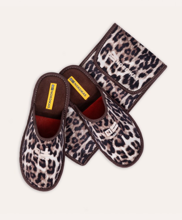 Nordikas ZAPATILLAS DE VIAJE MUJER LINCE MARRON