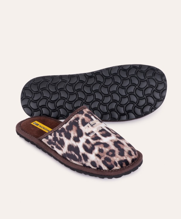 Nordikas ZAPATILLAS DE VIAJE MUJER LINCE MARRON