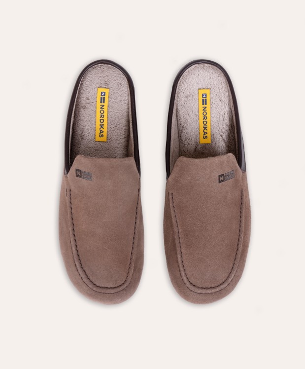 Nordikas ZAPATILLAS DE CASA HOMBRE AFELPADO MICKEY DUBLIN MOKA