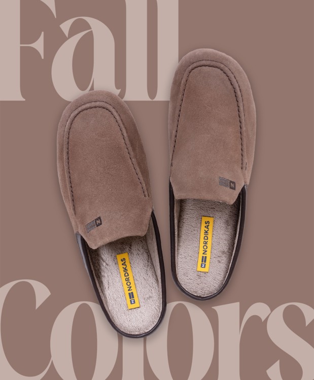 nordikas ZAPATILLAS DE CASA HOMBRE AFELPADO MICKEY DUBLIN MOKA