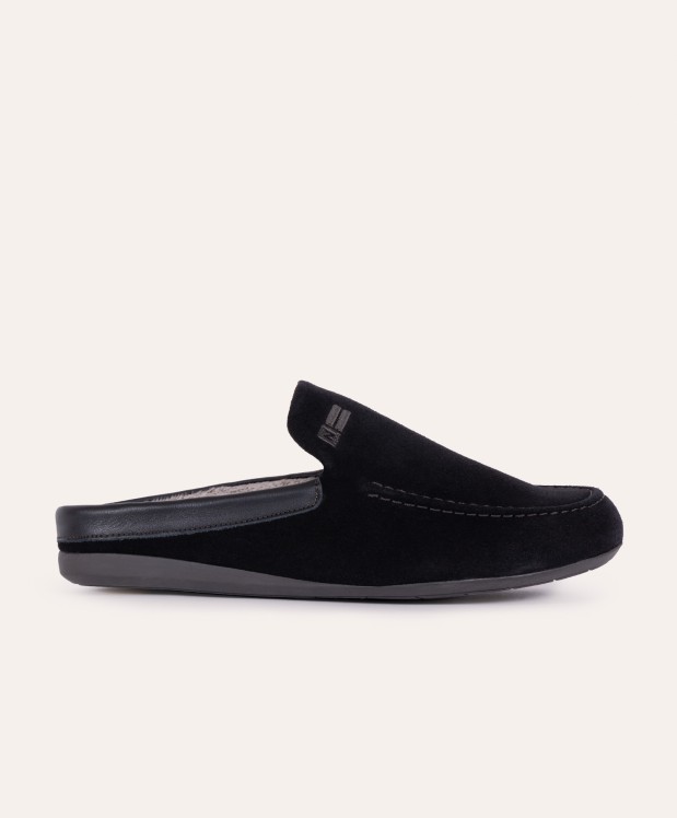 Nordikas ZAPATILLAS DE CASA HOMBRE AFELPADO NEGRO DUBLIN NEGRO