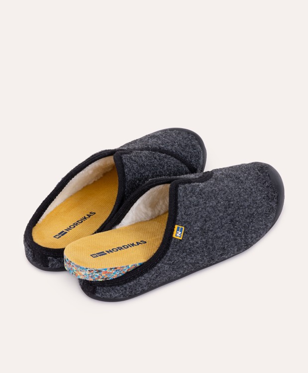 Nordikas ZAPATILLAS DE CASA HOMBRE ARTIK NEGRO PISO NEGRO