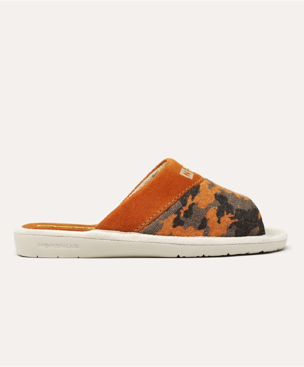 Nordikas ZAPATILLAS DE CASA HOMBRE CAMUFLAJE NARANJA