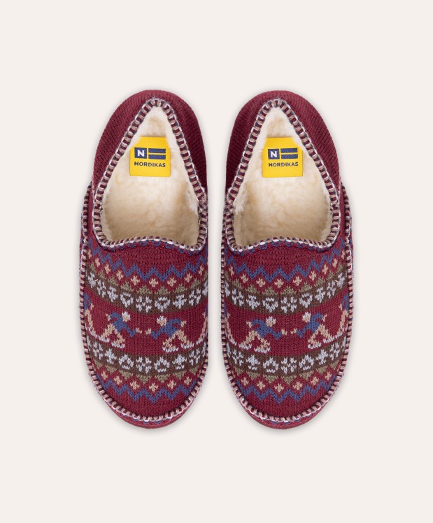 Nordikas ZAPATILLAS DE CASA HOMBRE PATINADOR BURDEOS