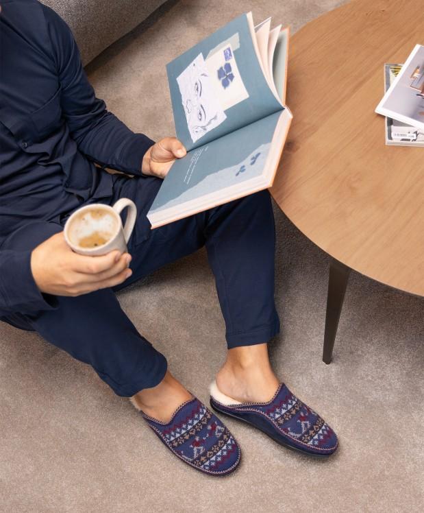 Nordikas ZAPATILLAS DE CASA HOMBRE PATINADOR MARINO