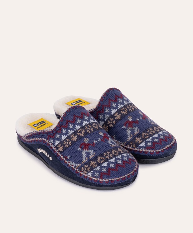 Nordikas ZAPATILLAS DE CASA HOMBRE PATINADOR MARINO