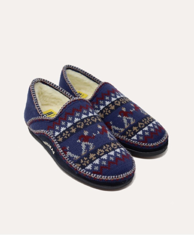 nordikas ZAPATILLAS DE CASA HOMBRE PATINADOR MARINO