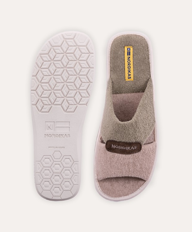 Nordikas ZAPATILLAS DE CASA HOMBRE TOALLA ARENA KAKI