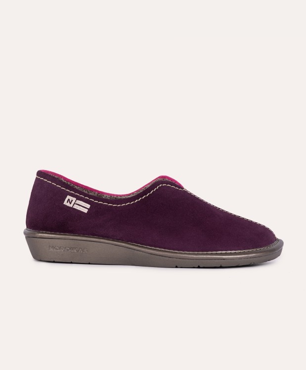 Nordikas ZAPATILLAS DE CASA MUJER AFELPADO MORADO FRESA