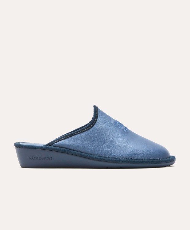 Nordikas ZAPATILLAS DE CASA MUJER NACARADO AZUL PLOMO