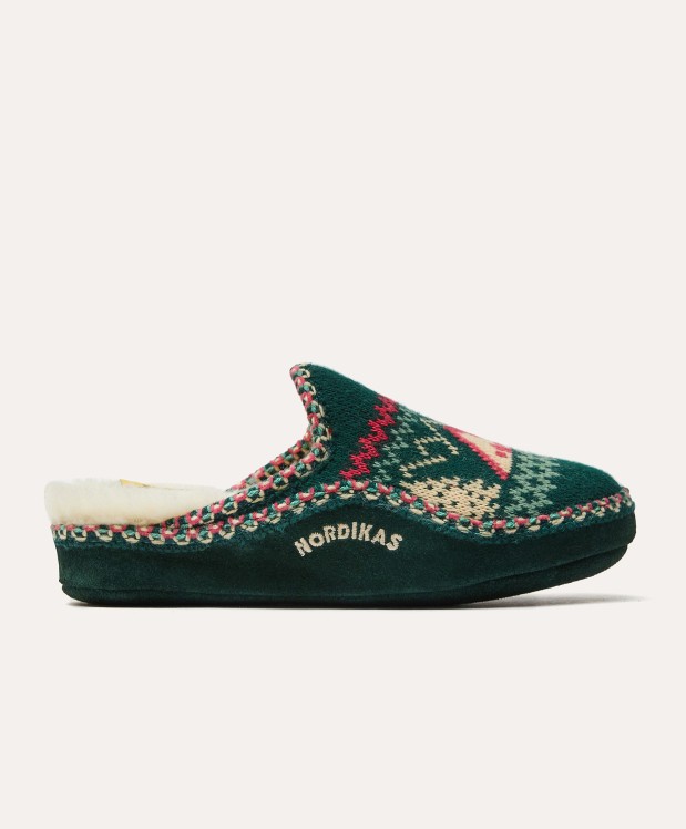 Nordikas ZAPATILLAS DE CASA MUJER REFUGIO VERDE BOTELLA