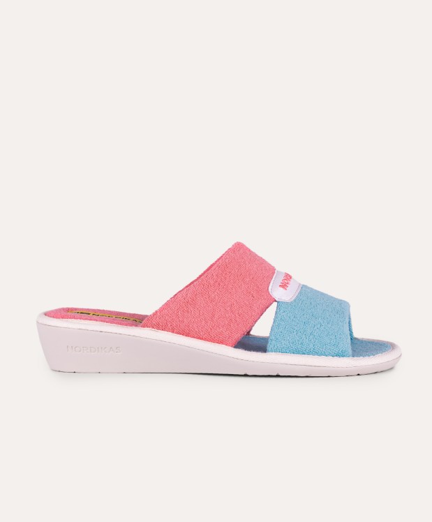 Nordikas ZAPATILLAS DE CASA MUJER TOALLA CIELO CORAL