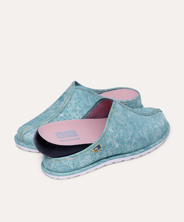 Nordikas ZAPATILLAS DE CASA MUJER VAQUERO ESMERALDA