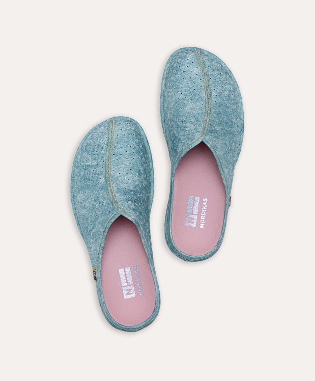 nordikas ZAPATILLAS DE CASA MUJER VAQUERO ESMERALDA