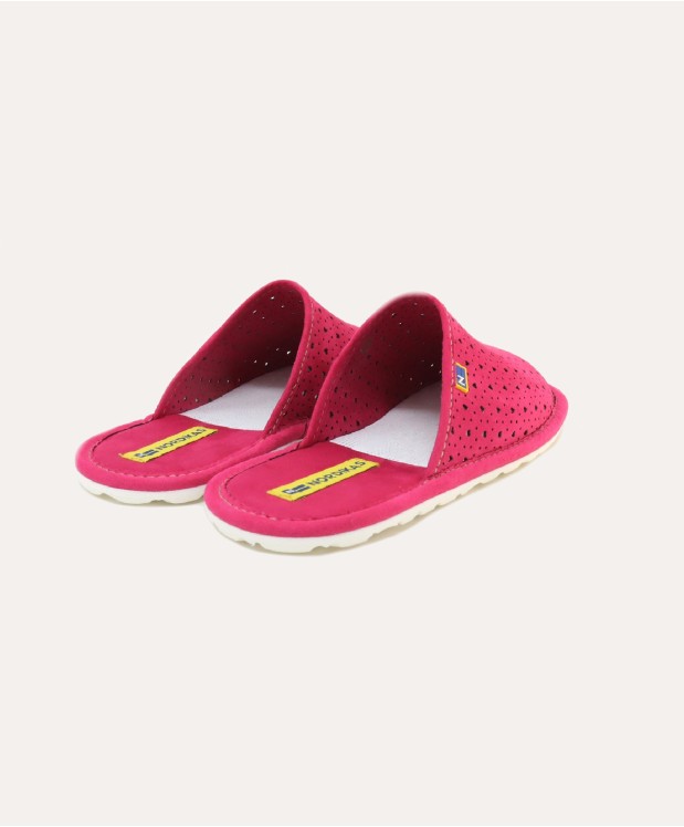 Nordikas ZAPATILLAS DE VIAJE MUJER CORAZONES FRAMBUESA