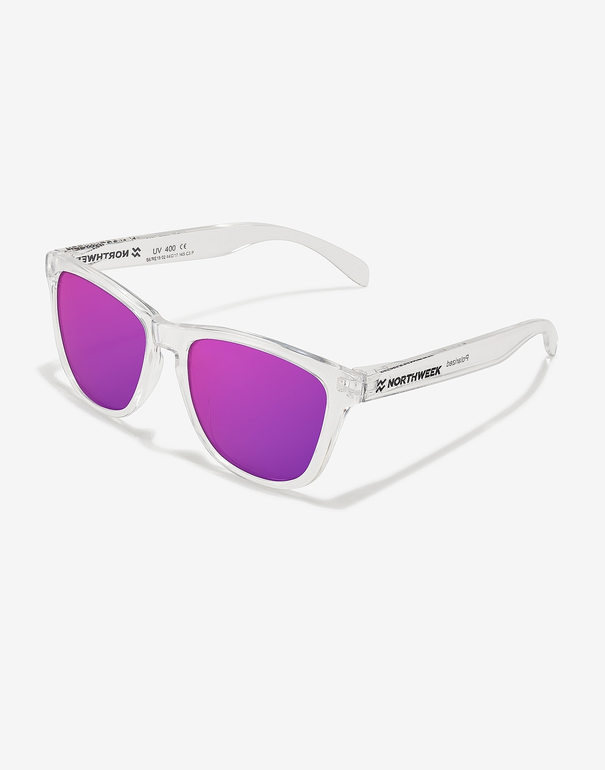Northweek REGULAR BRIGHT WHITE - PURPLE POLARIZED