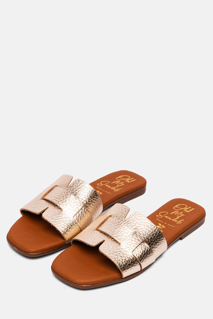 Oh My Sandals Sandalia Mujer Piel Alexia Champán