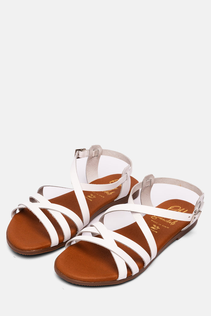Oh My Sandals Sandalia Mujer Piel Brenda Blanco