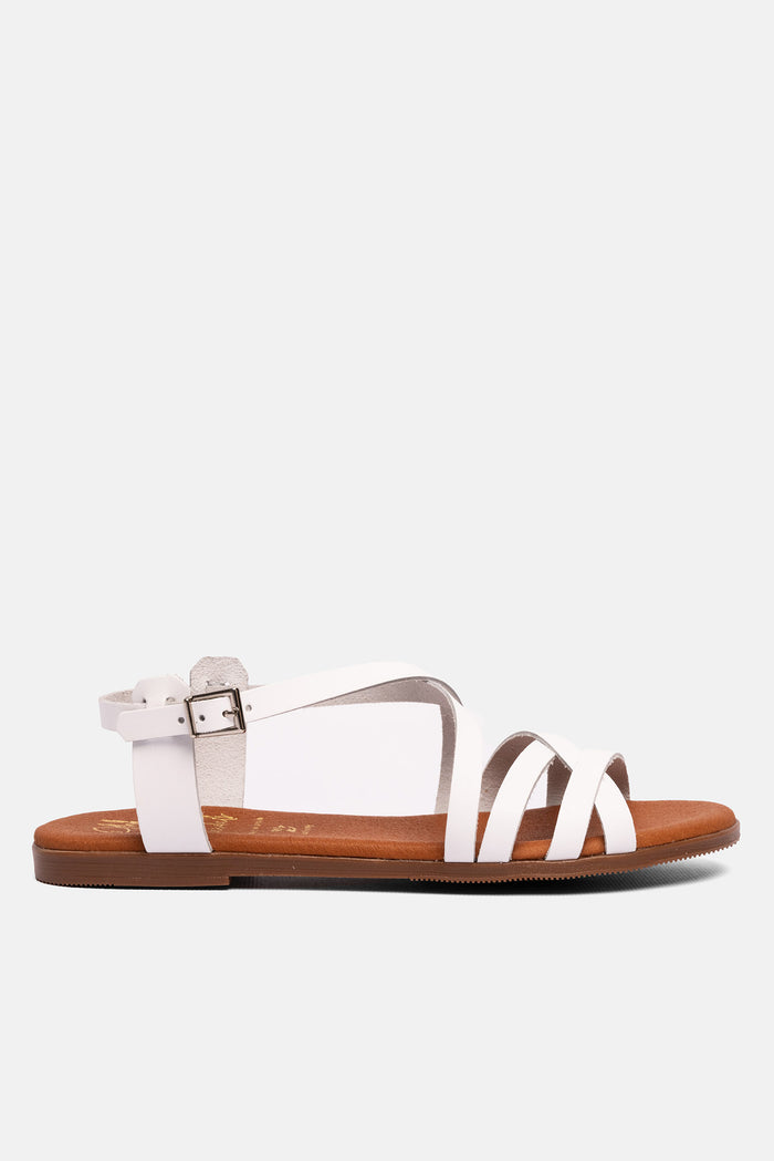 oh my sandals Sandalia Mujer Piel Brenda Blanco