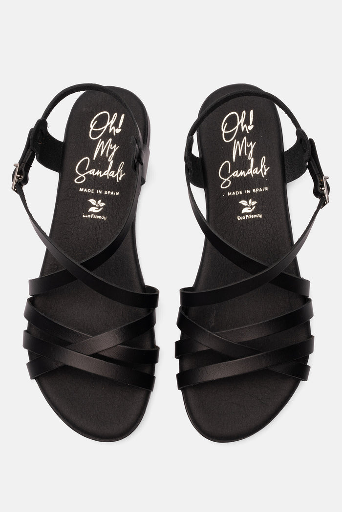 Oh My Sandals Sandalia Mujer Piel Brenda Negro