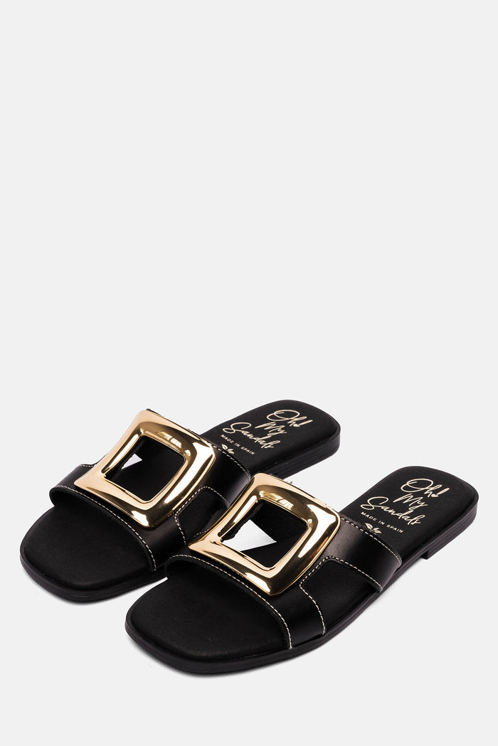 Oh My Sandals Sandalia Mujer Piel Caterina Negro