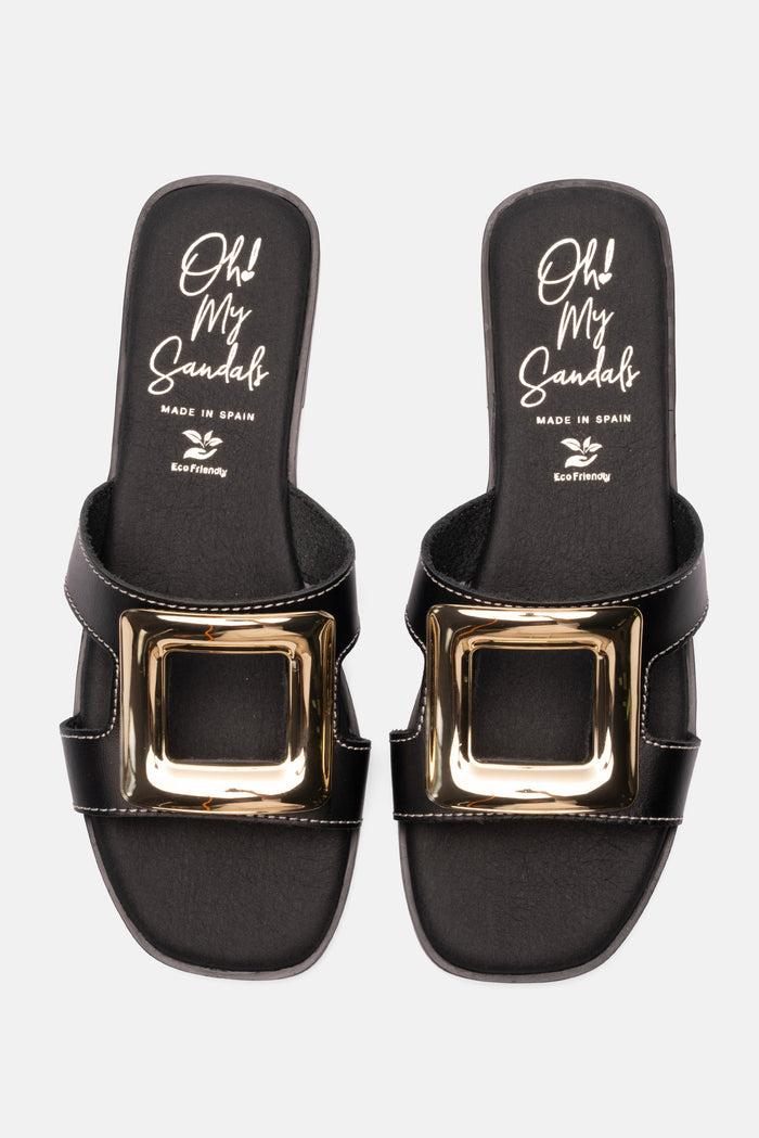 Oh My Sandals Sandalia Mujer Piel Caterina Negro