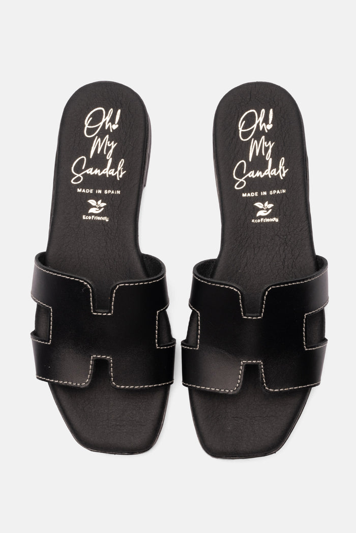 Oh My Sandals Sandalia Mujer Piel Denise Negro