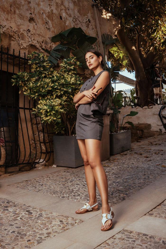 oh my sandals Sandalia Mujer Piel Gisela Blanco