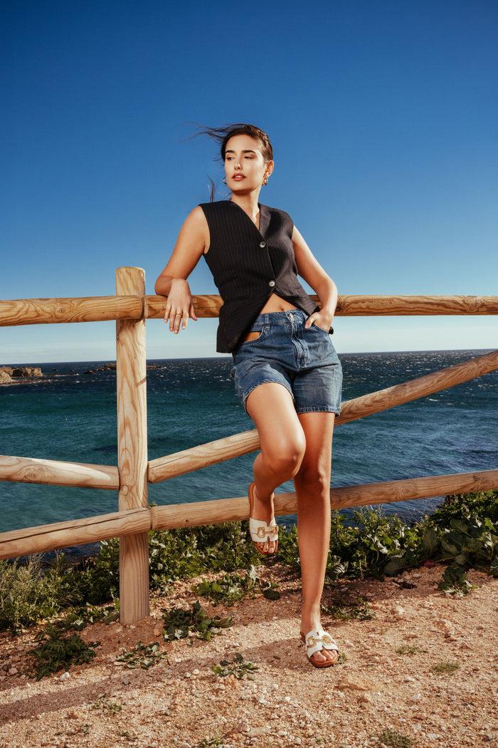 oh my sandals Sandalia Mujer Piel Helga Hielo