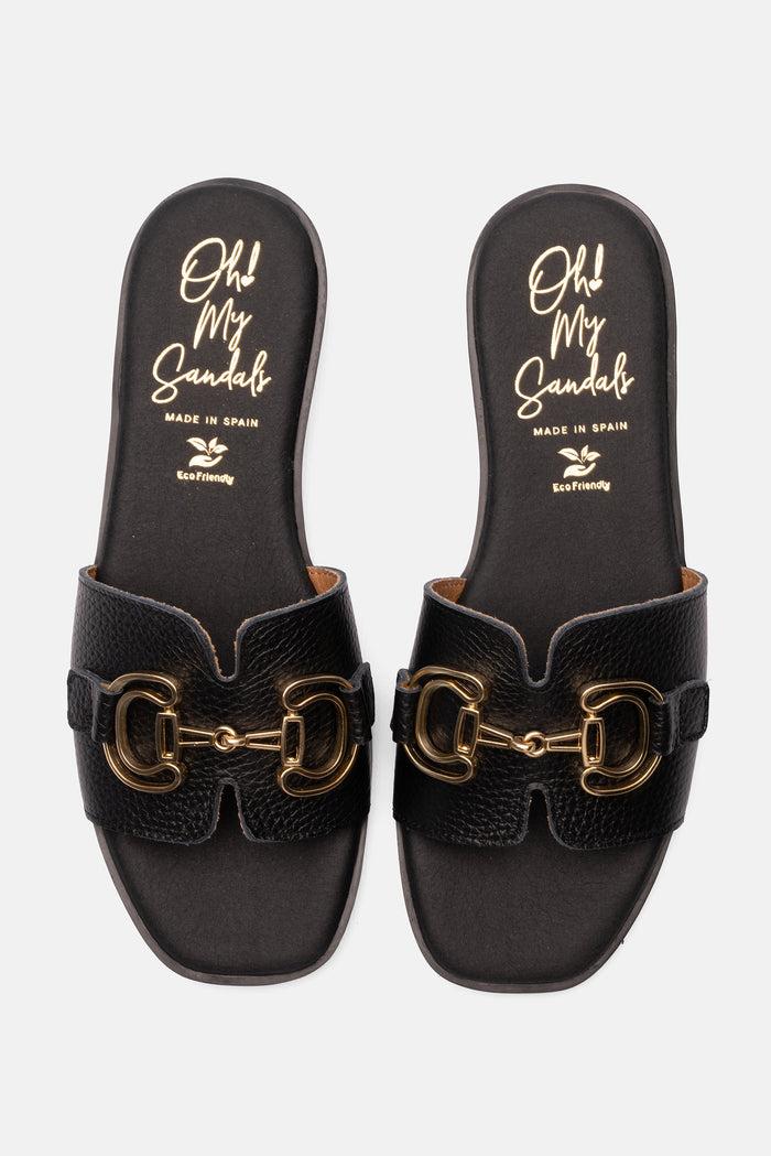 Oh My Sandals Sandalia Mujer Piel Helga Negro