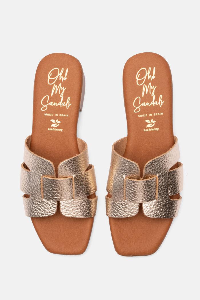 Oh My Sandals Sandalia Mujer Piel Ingrid Champán