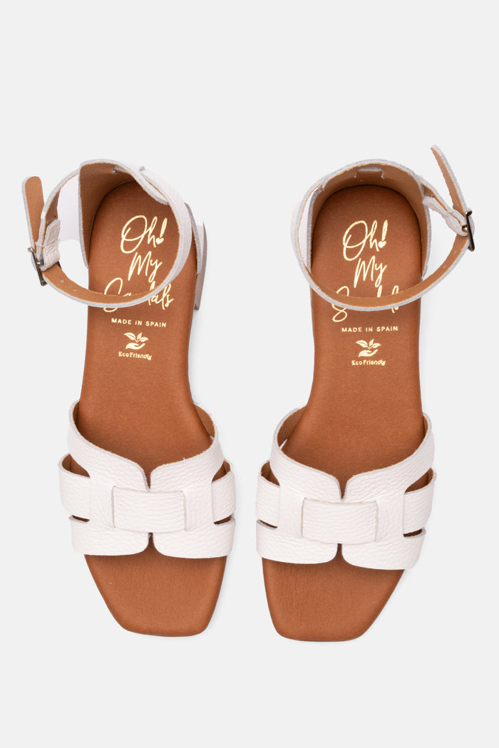 Oh My Sandals Sandalia Mujer Piel Julia Blanco