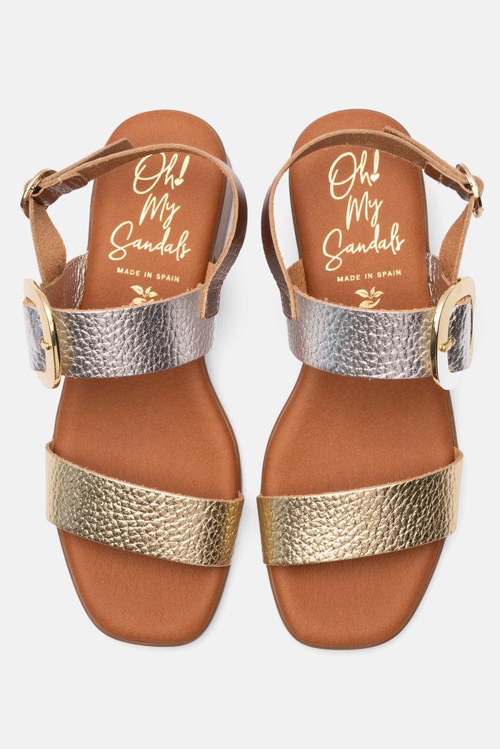 Oh My Sandals Sandalia Mujer Piel Malena Plata