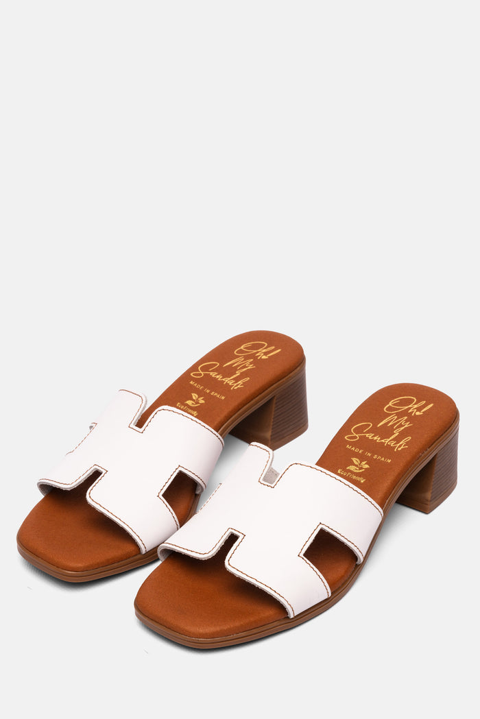 Oh My Sandals Sandalia Mujer Piel Nancy Blanco