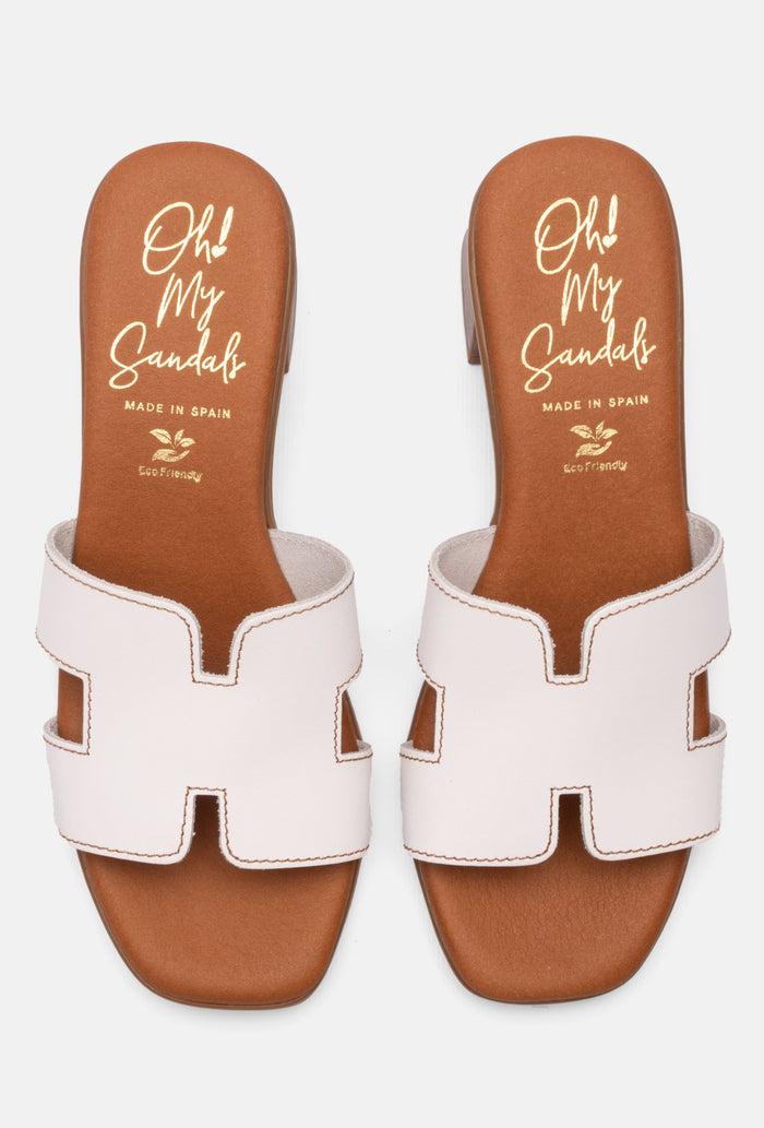 Oh My Sandals Sandalia Mujer Piel Nancy Blanco
