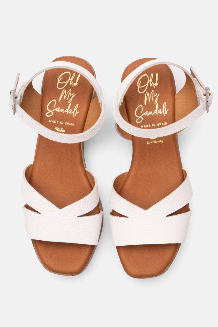 Oh My Sandals Sandalia Mujer Piel Pamela Blanco