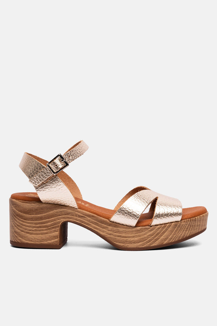 Oh My Sandals Sandalia Mujer Piel Pamela Champán