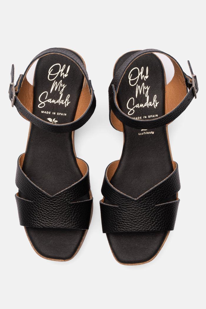 Oh My Sandals Sandalia Mujer Piel Pamela Negro