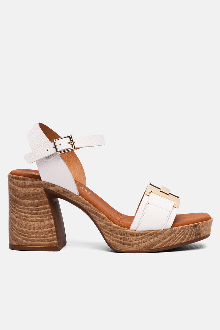 Oh My Sandals Sandalia Mujer Piel Rosalía Blanco